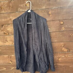 Barefoot Dreams Blue Open Cardigan Size Medium